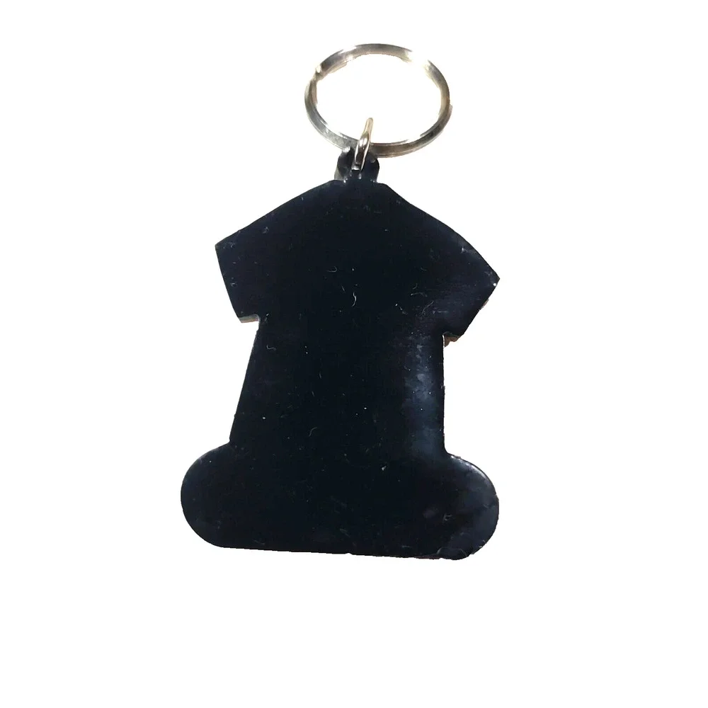 Panama City Beach Florida Rubber T Shirt Keychain Souvenir